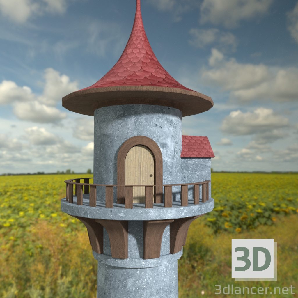 modèle 3D Tour des fées - preview