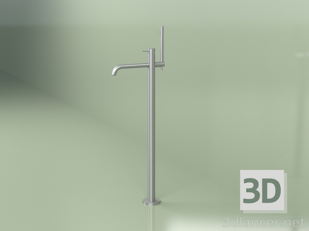 3d model Mezclador de bañera de pie con ducha de mano H 1117 mm (12 62, AS) - vista previa