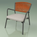 3d model Silla con asiento blando 127 (Belt Orange) - vista previa