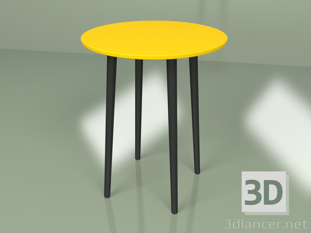 modèle 3D Mini table Spoutnik (jaune-moutarde) - preview