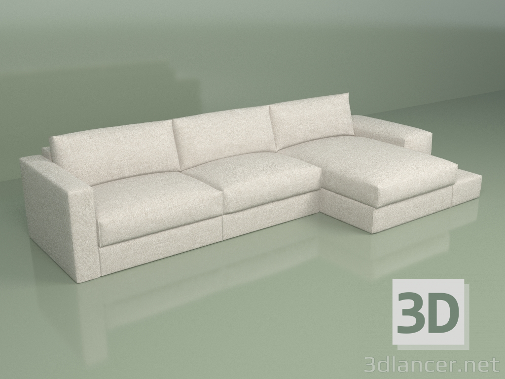 3d model Sofá Gentle Big - vista previa