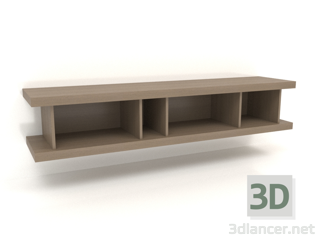 3d модель Тумба навісна TM 13 (1800x400x350, wood grey) – превью