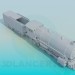 Modelo 3d Locomotiva - preview