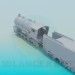 Modelo 3d Locomotiva - preview