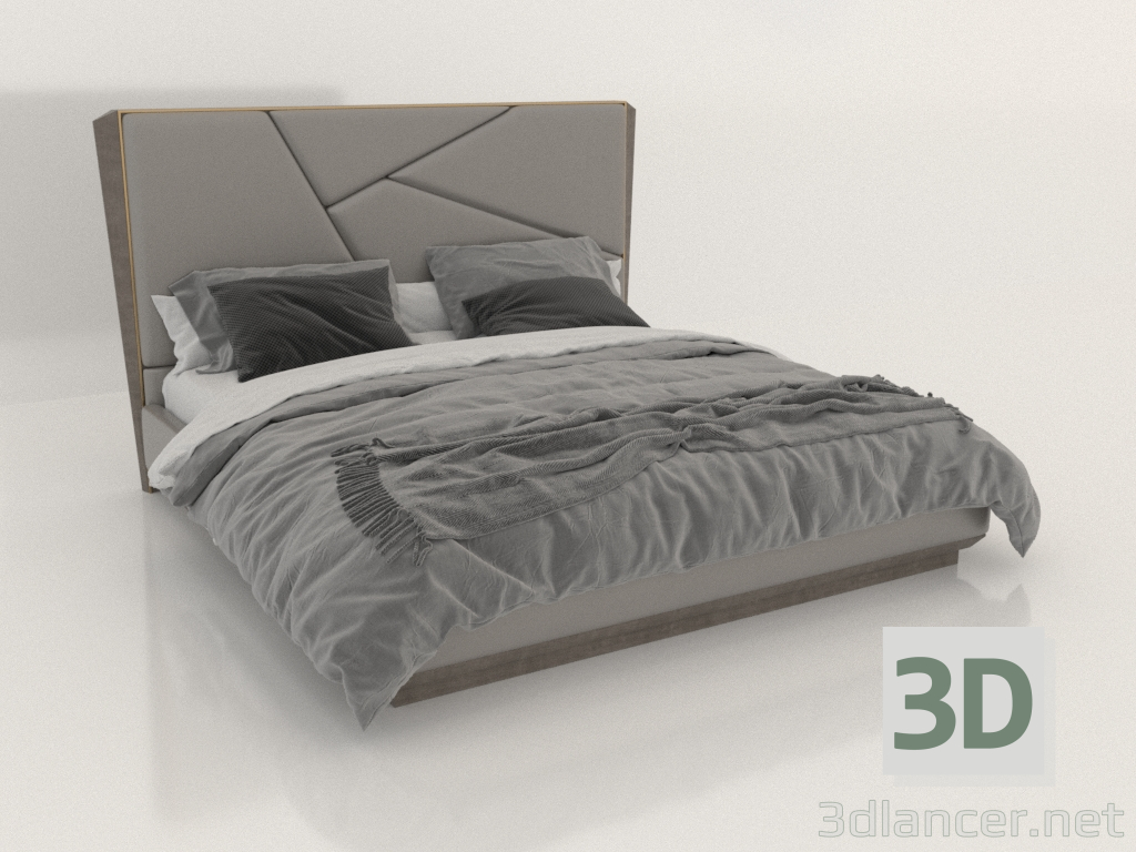 3d model Cama de matrimonio - vista previa