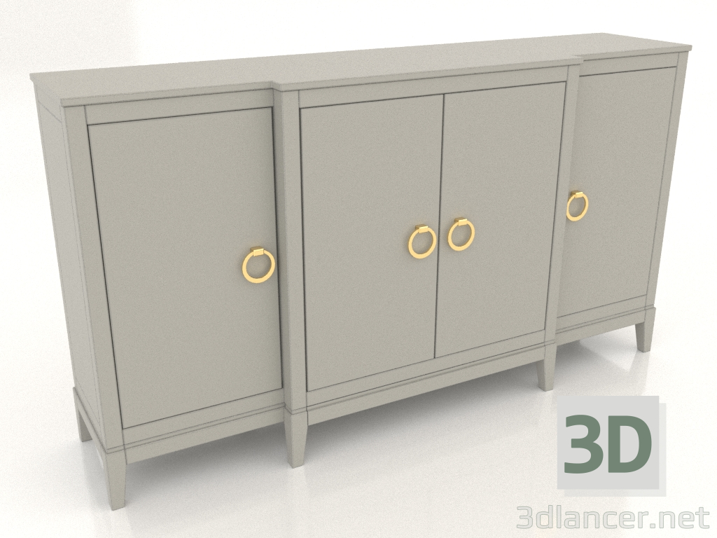 3d model Chest of drawers (RAL 7044, option 1) - preview