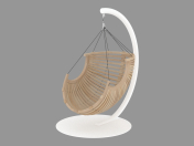 Кресло Wooden hanging chair