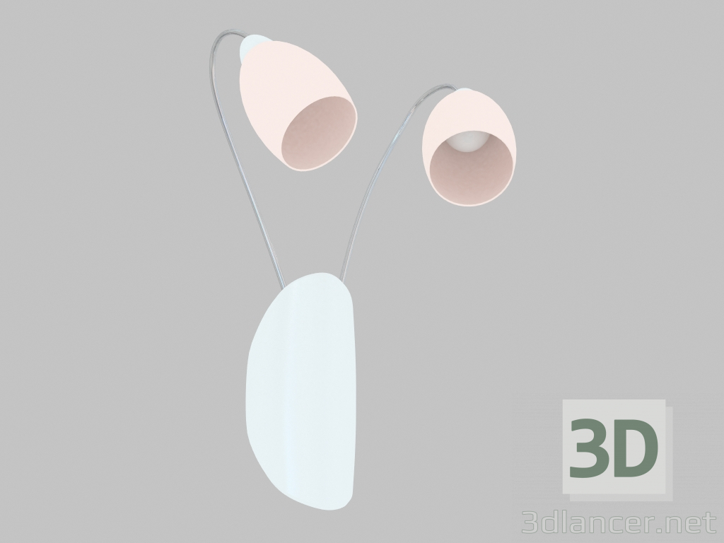 Modelo 3d Sconce Blanca (1042-2W) - preview