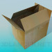 3d model caja de cartón - vista previa