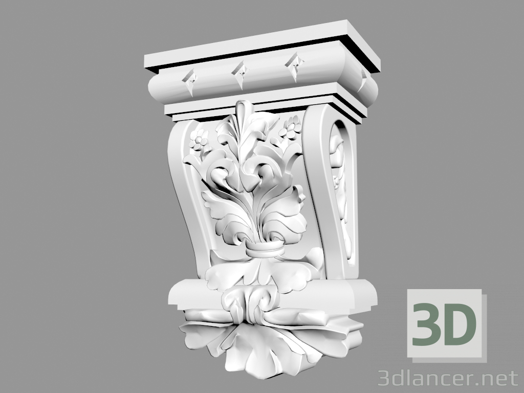 Modelo 3d Suporte B827M - preview