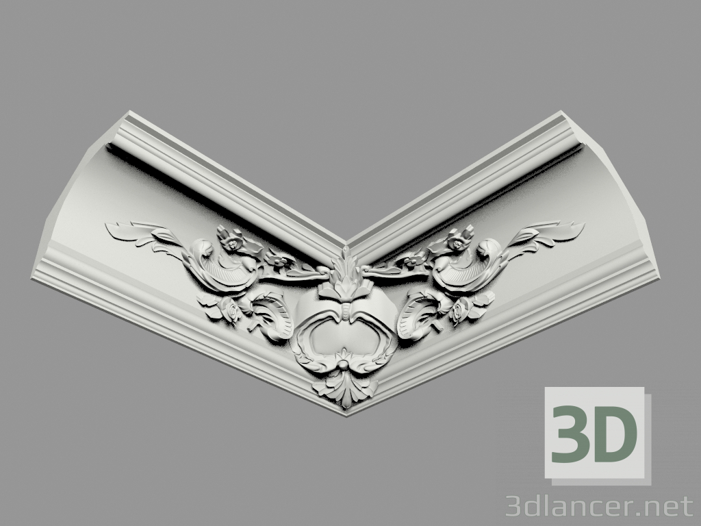 3d model Molded eaves (КФ67у) - preview