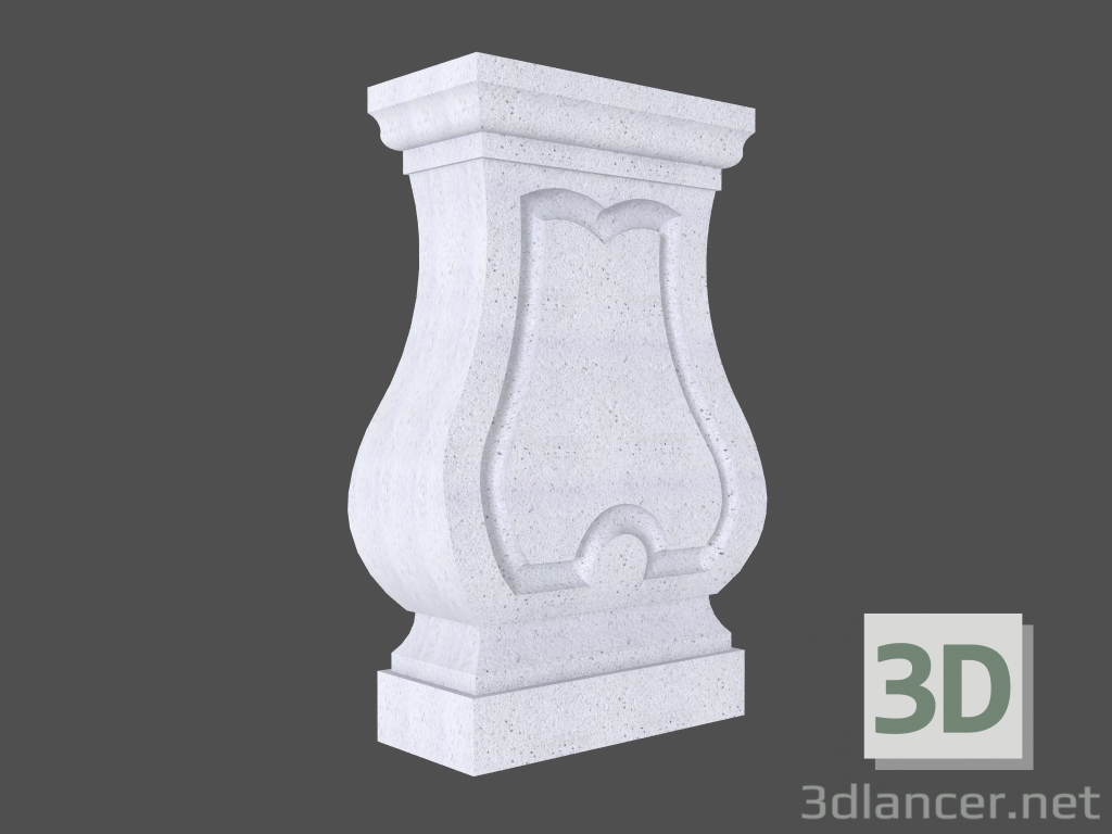 3D Modell Balustrade (BB64AK) - Vorschau