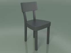 Powder coated cast aluminum chair, outdoor InOut (23, Gray Lacquered Aluminum)