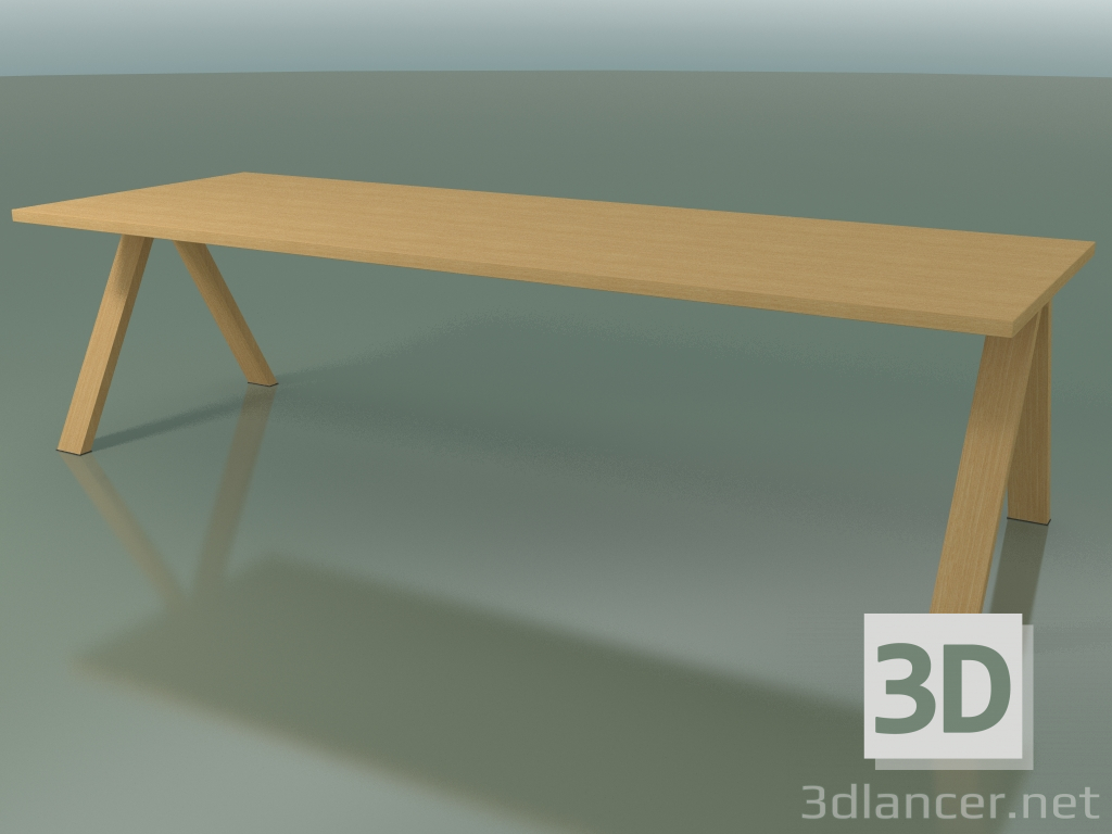 Modelo 3d Mesa com bancada padrão 5028 (H 74 - 280 x 98 cm, carvalho natural, composição 2) - preview