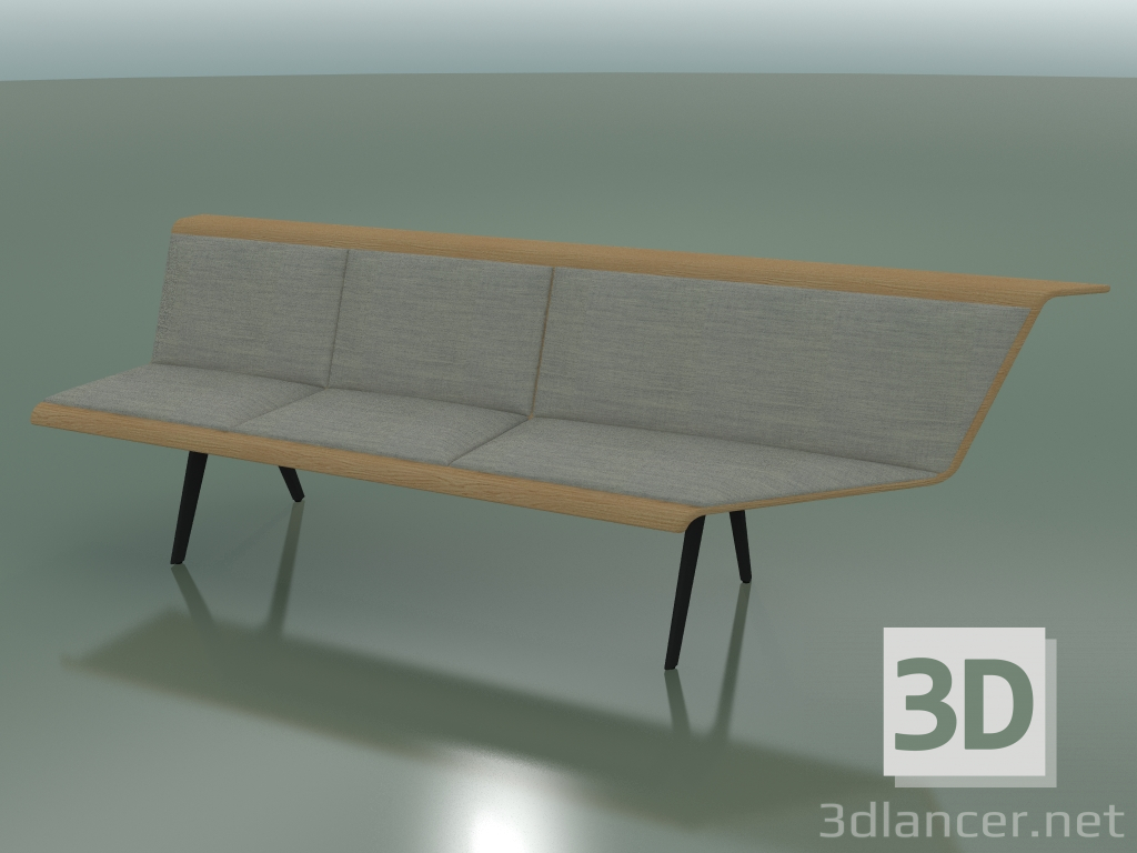 3d model Módulo angular triple Esperando 4553 (90 ° izquierda, efecto roble) - vista previa