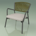 3d model Silla con asiento blando 127 (Belt Olive) - vista previa