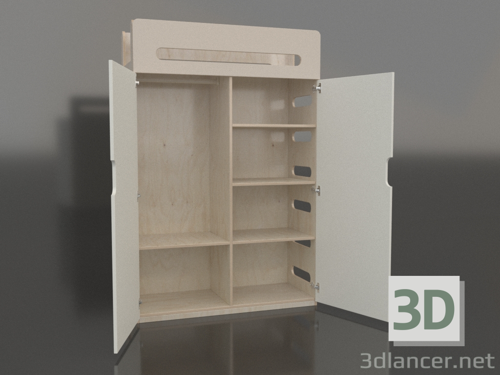 3D Modell Kleiderschrank offen MOVE WA (WWMWA2) - Vorschau