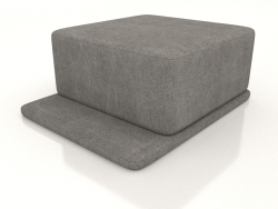 Pouf Coast L (grau)