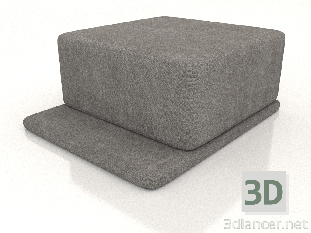 3D Modell Pouf Coast L (grau) - Vorschau