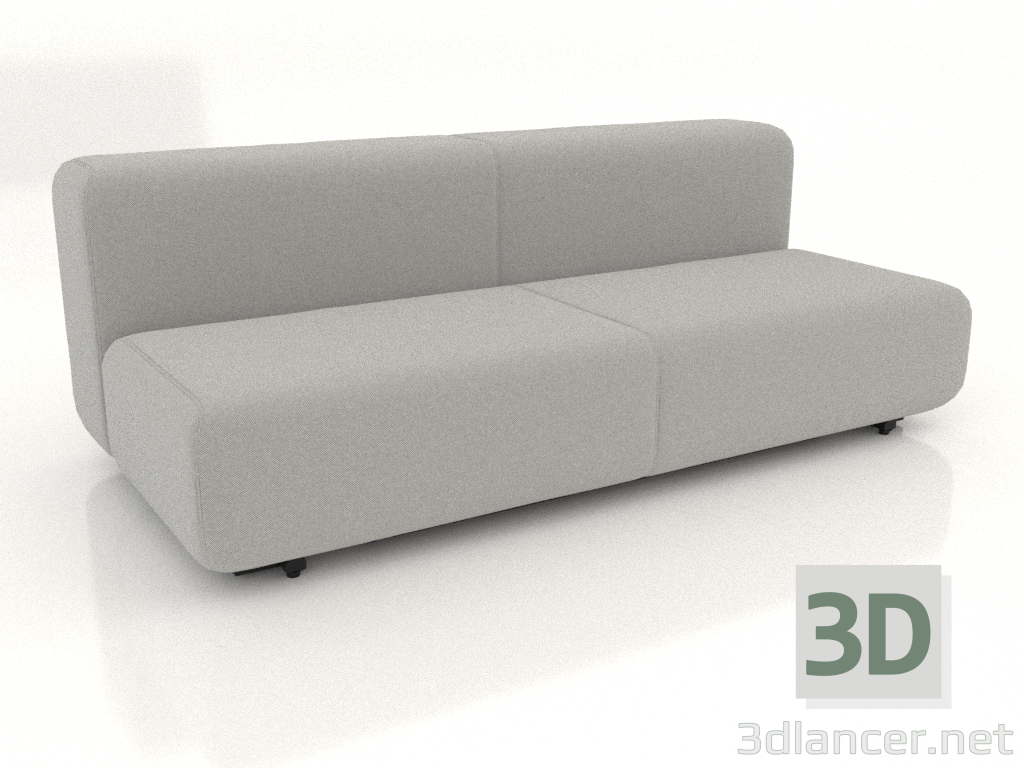 Modelo 3d Sofá cama para 3 pessoas - preview