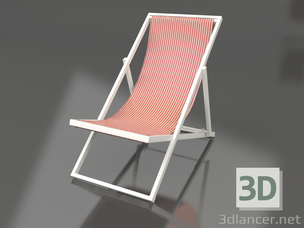 3d model Chaise longue (gris ágata) - vista previa