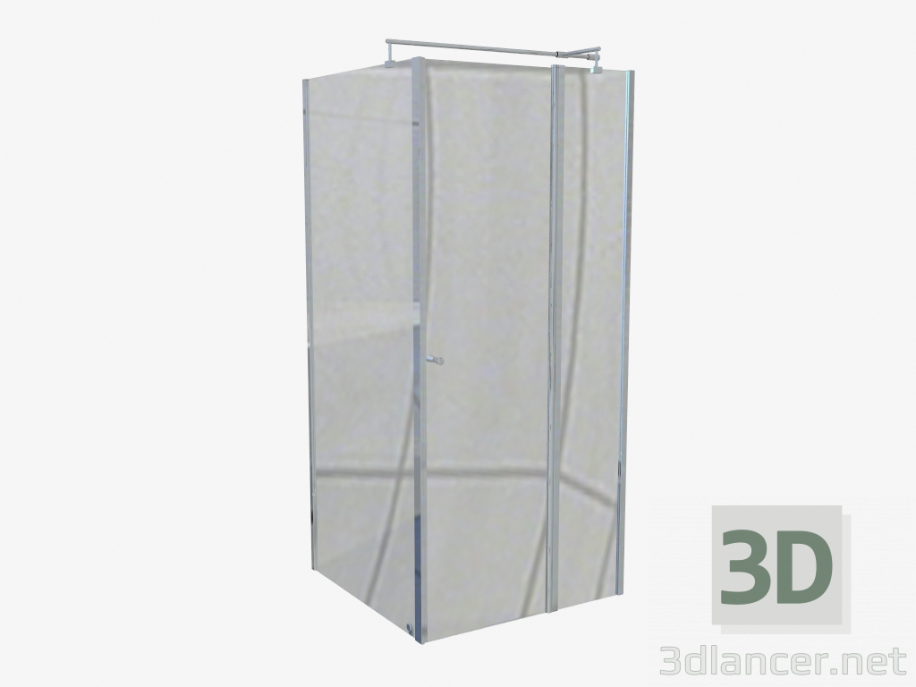 3d model Cabina cuadrada de 90 cm cúbica (KTI 043P) - vista previa