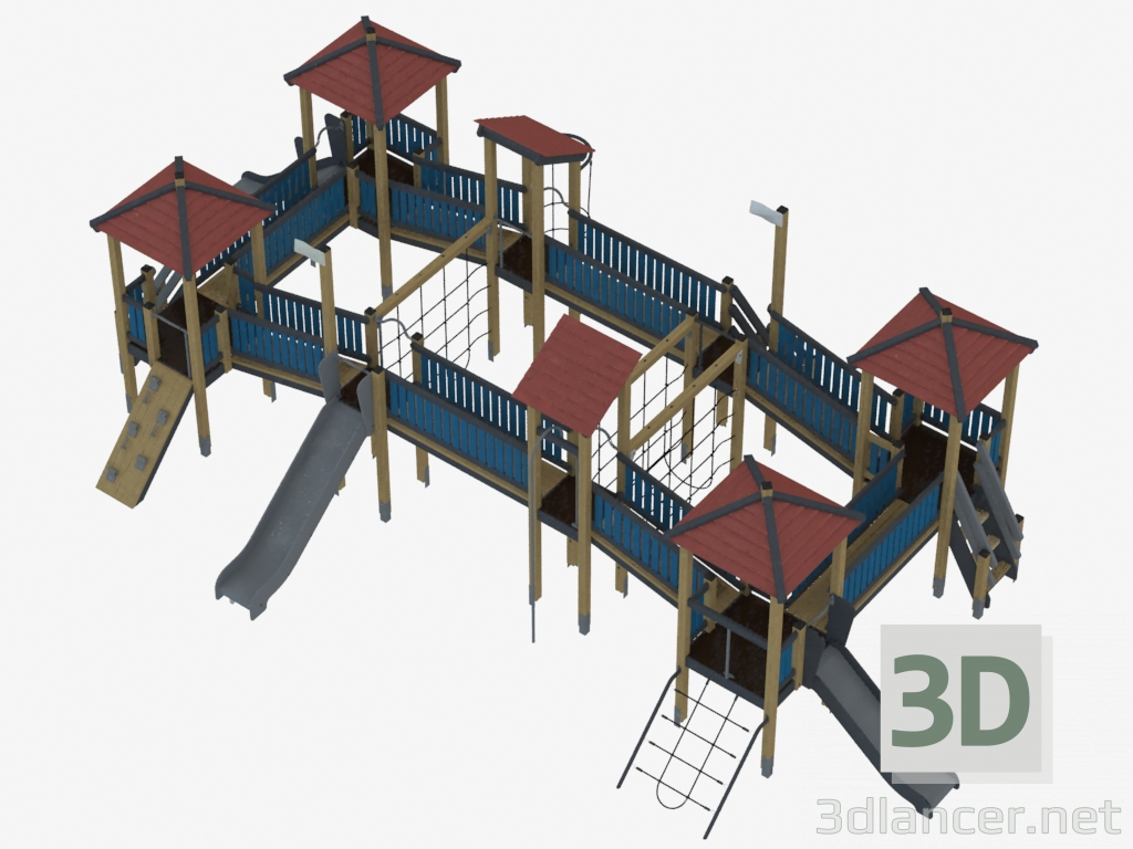 3D modeli Çocuk oyun kompleksi (K2801) - önizleme