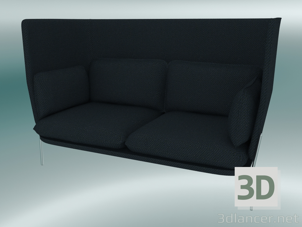 3D Modell Sofa Sofa (LN6, 90 x 180 H 115 cm, Beine verchromt, Sunniva 2 192) - Vorschau