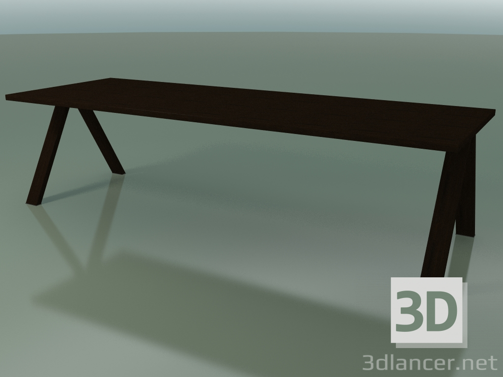 modello 3D Tavolo con piano di lavoro standard 5028 (H 74 - 280 x 98 cm, wengè, composizione 2) - anteprima