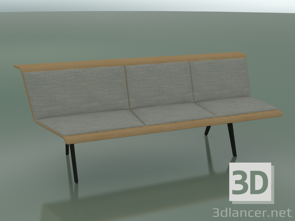 3d model Module angular triple Waiting 4554 (135 ° right, Oak effect) - preview