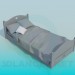 3D Modell Bett - Vorschau