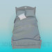 3D Modell Bett - Vorschau