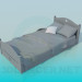 3D Modell Bett - Vorschau