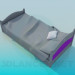 3D Modell Bett - Vorschau