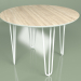 3d model Table Sputnik 100 cm veneer (white) - preview