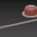 3d Головной убор Котелок + Трость модель купить - ракурс
