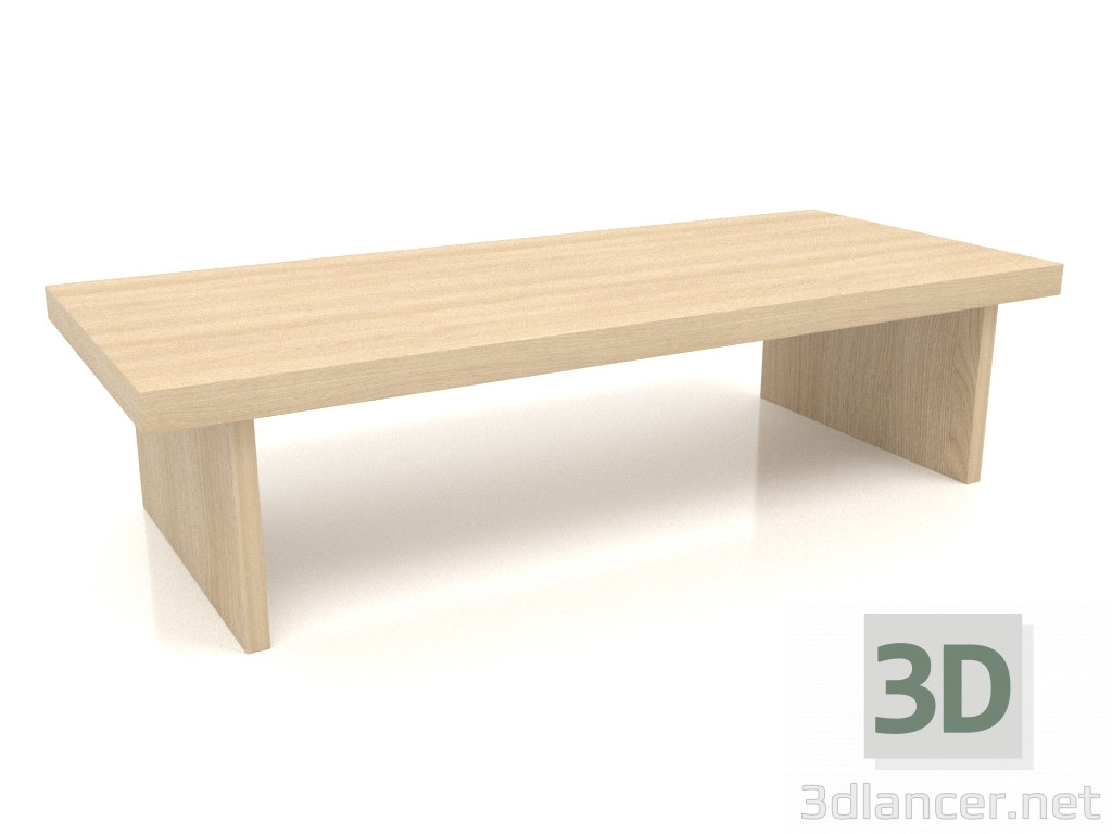 3D Modell Tisch BK 01 (1400x600x350, Holz weiß) - Vorschau