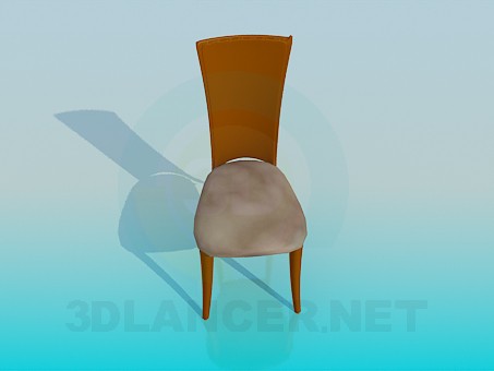 3d model Estrecho taburete - vista previa