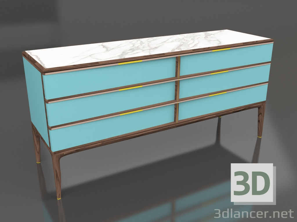 3d model Cajonera Oblicua - vista previa