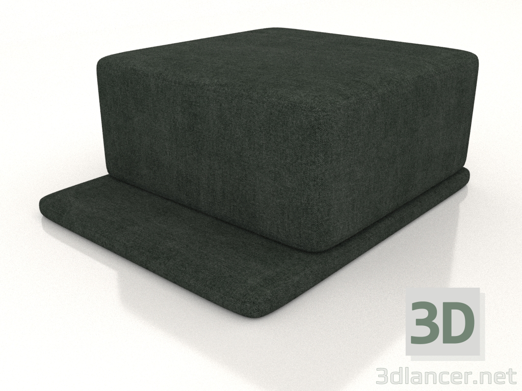 3d model Pouf Coast L (green) - preview