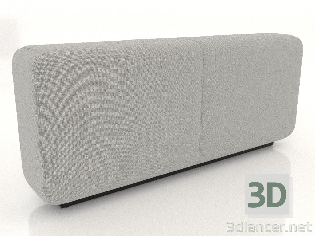 3d model Back L high modular sofa - preview