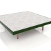 3d model Square coffee table (Bottle green, DEKTON Kreta) - preview