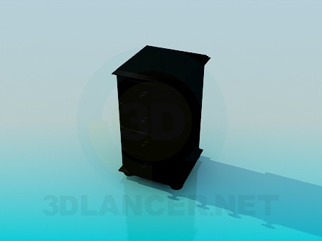 3d model Mesita con ruedas - vista previa