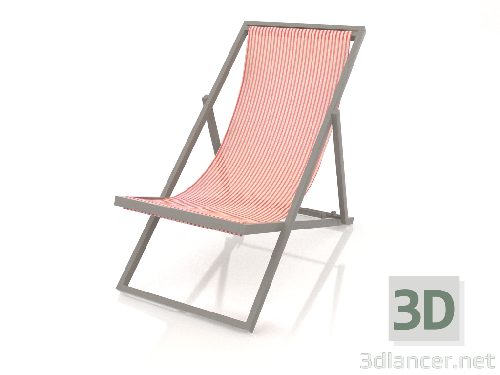 3d model Chaise longue (gris cuarzo) - vista previa