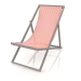 3d model Chaise longue (gris cuarzo) - vista previa