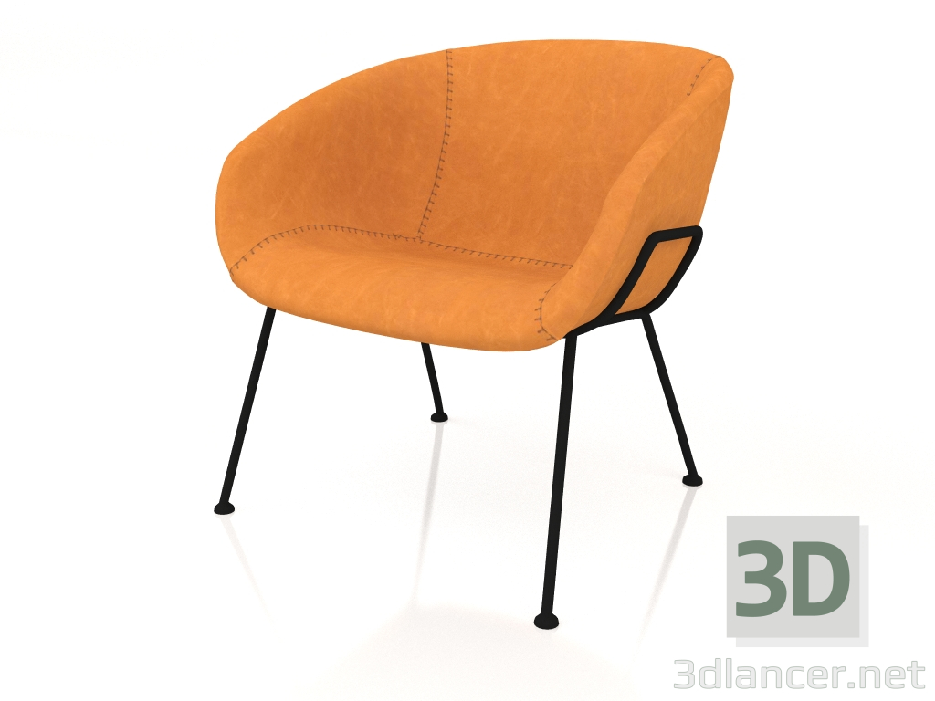 modello 3D Sedia da riposo Feston (Marrone) - anteprima