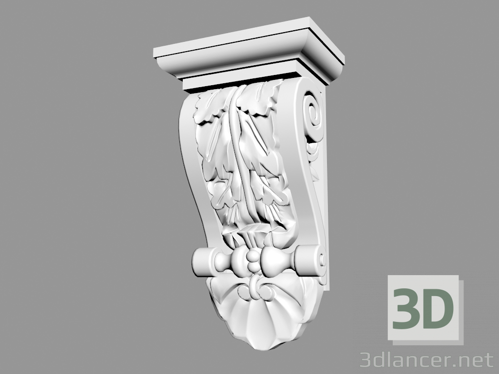 3d model Soporte B857 - vista previa