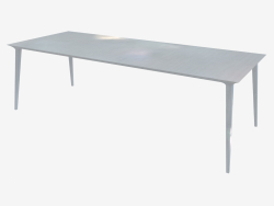 Mesa de comedor (fresno lacado blanco 100x240)