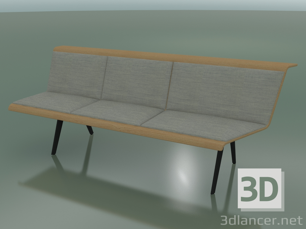 modello 3D Modulo angolare triple Waiting 4555 (135 ° a sinistra, effetto rovere) - anteprima