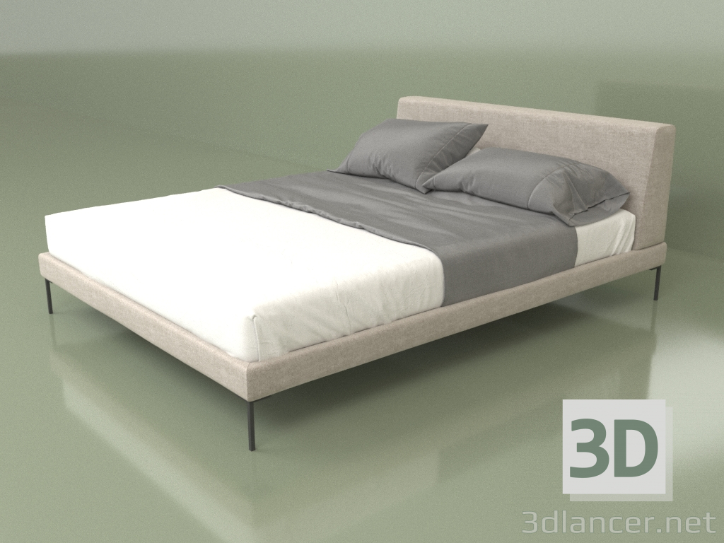 Modelo 3d Cama de casal Amber - preview